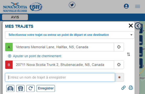 Créer et enregistrer un trajet personnalisé